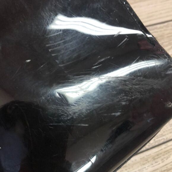 Ted Baker Black patent leather tote.  “As is”. - Picture 3 of 8